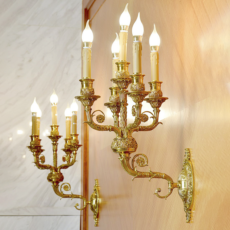 antique design decoration home decor brass sconce wall light and bracket lamp lighting