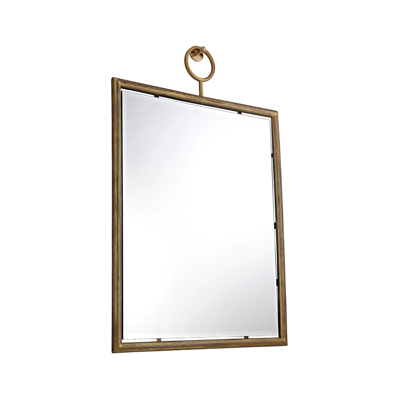 Factory Supply Living Room Bathroom Antique Home Decor Copper Design Decorative Wall Mirror