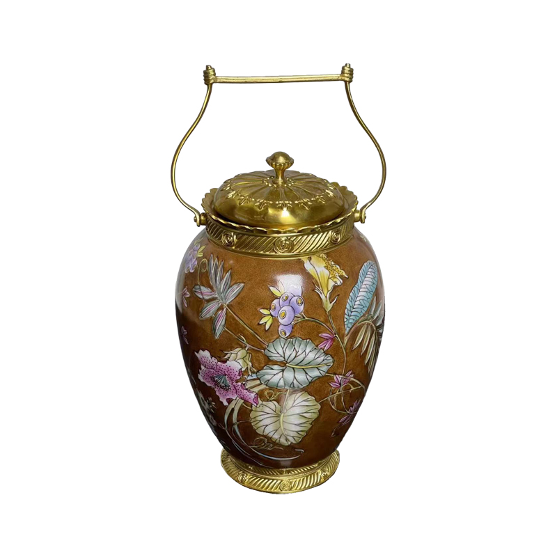 Hot selling luxury classic elegant European style home decoration vase biscuit storage box jar