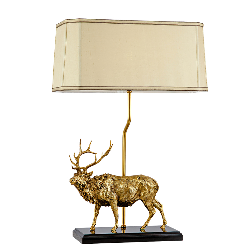 stylish indoor brass and marble table lamp and animal table lamp for art deco table lamp