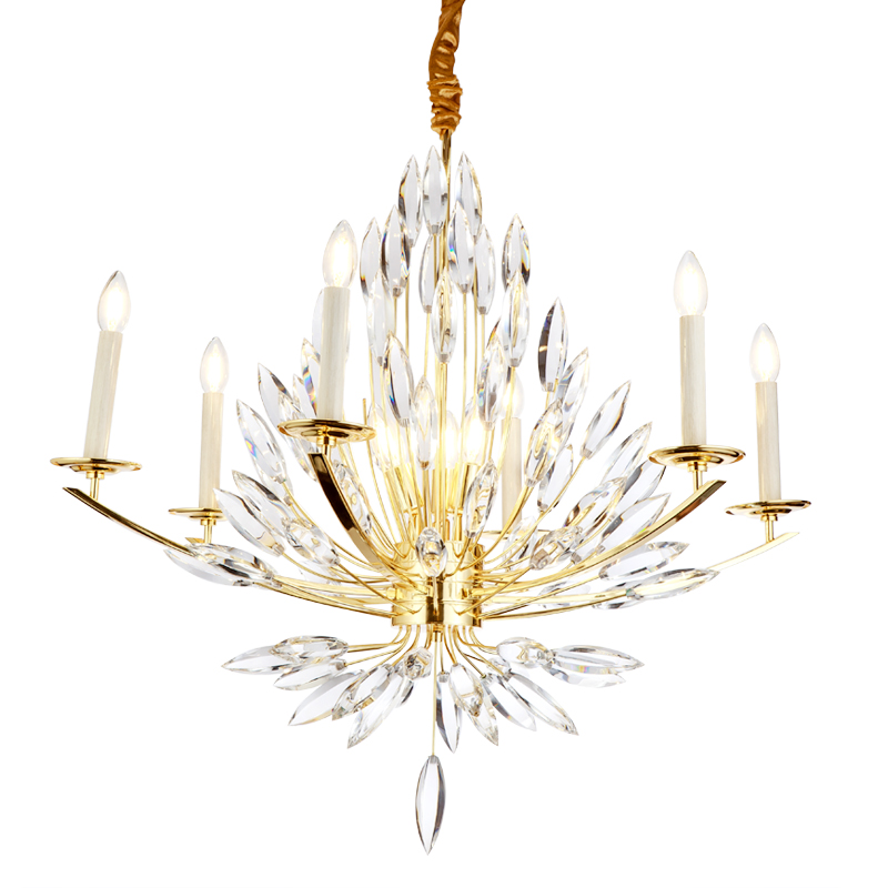 Modern design leather rattan brass light pendant lamp living room bedroom chandelier for hotel interior lighting decoration