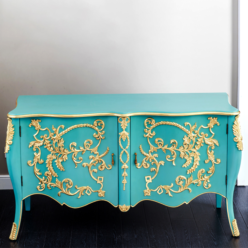 Manufacturer wood custom cabinet living room popular home cabinet palace antique reproduction brass carving storage cabinet
