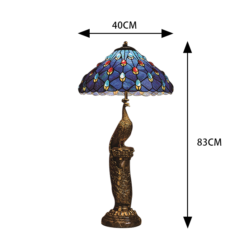 Antique style indoor lighting Tiffany glass table lamp for home decor