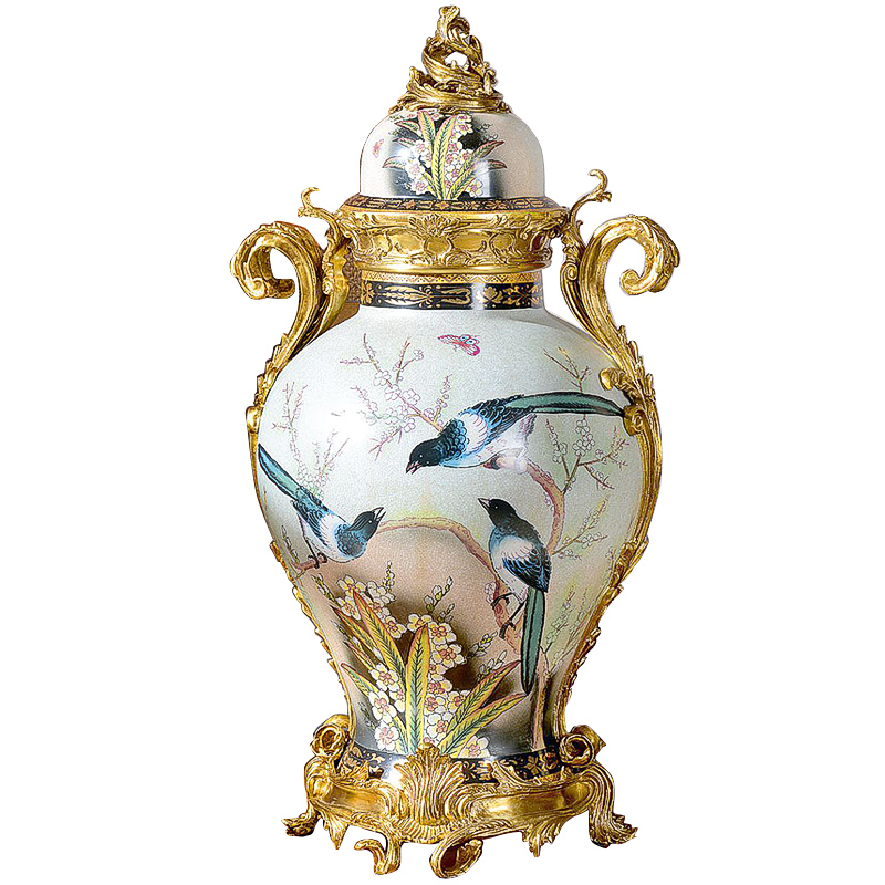 Traditional Home Decor Exhibitions Gallery Design Gift Indoor Ornament China Porcelain Ginger Jar