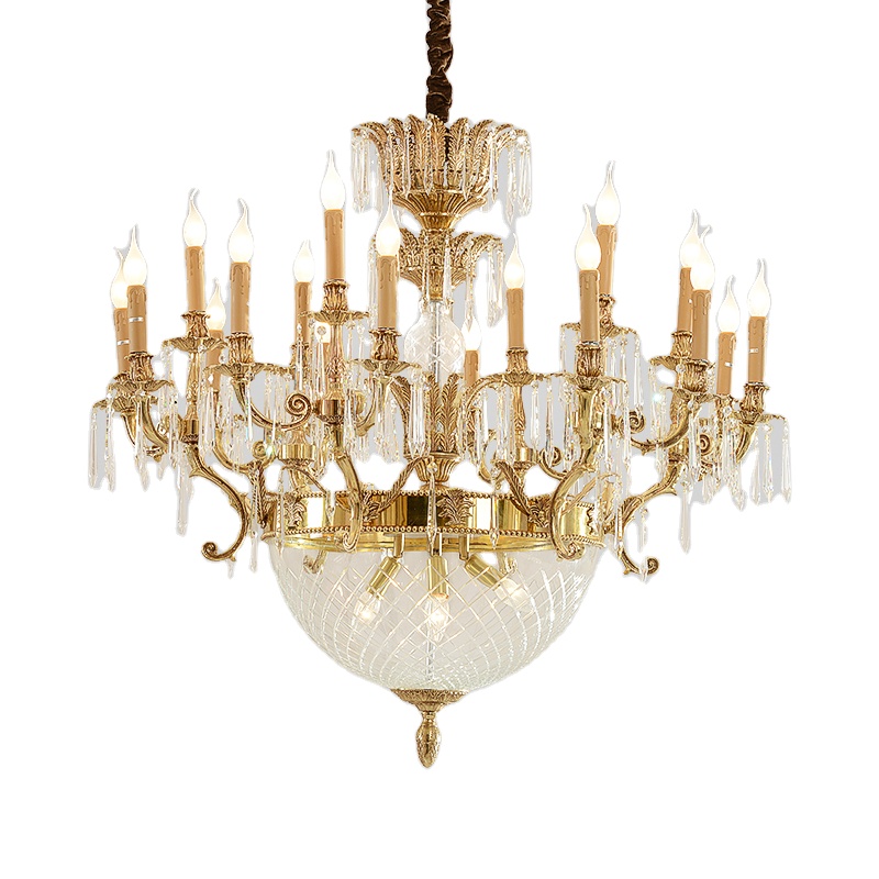 Antique style elegant hotel lightings for home decor luxury pendant lamp with factory price for hotel crystal church chandelier