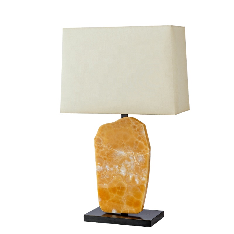 E27 Natural Marble Table Lamp Modern Minimalist Style is Suitable for the Hotel Head Lampara Decorative Desk  Lights
