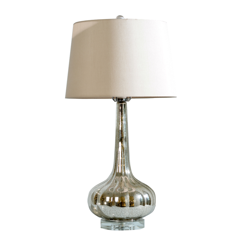 Chinese Manufacture 2020 Hot Sell Products Silver Color Desk Light made of Glass Modern Style Led Table Lamp for Hotel/Home Use