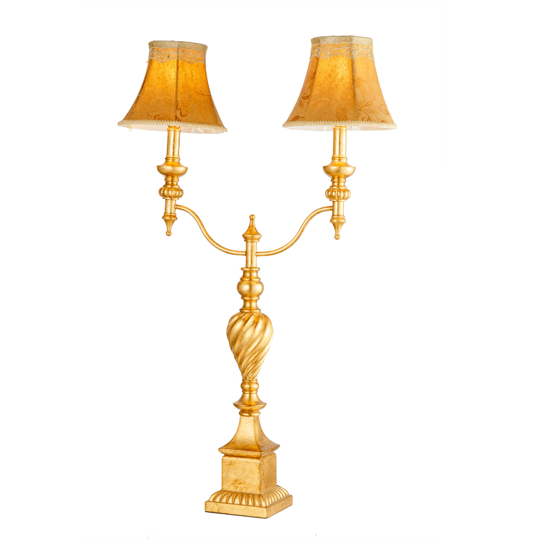 zhongshan Wholesale french style Decorative hotel  Electric table lamp and bedroom resin reading light for side table