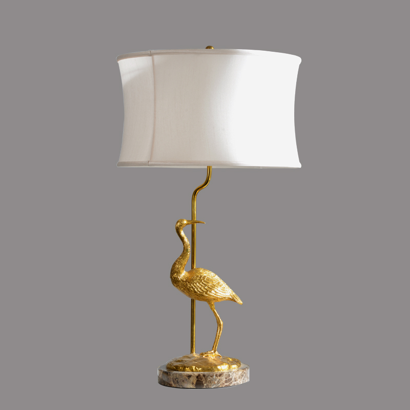 Post modern style living room led lighting for home hotel villa antique brass table lamp with wholesale price desk light