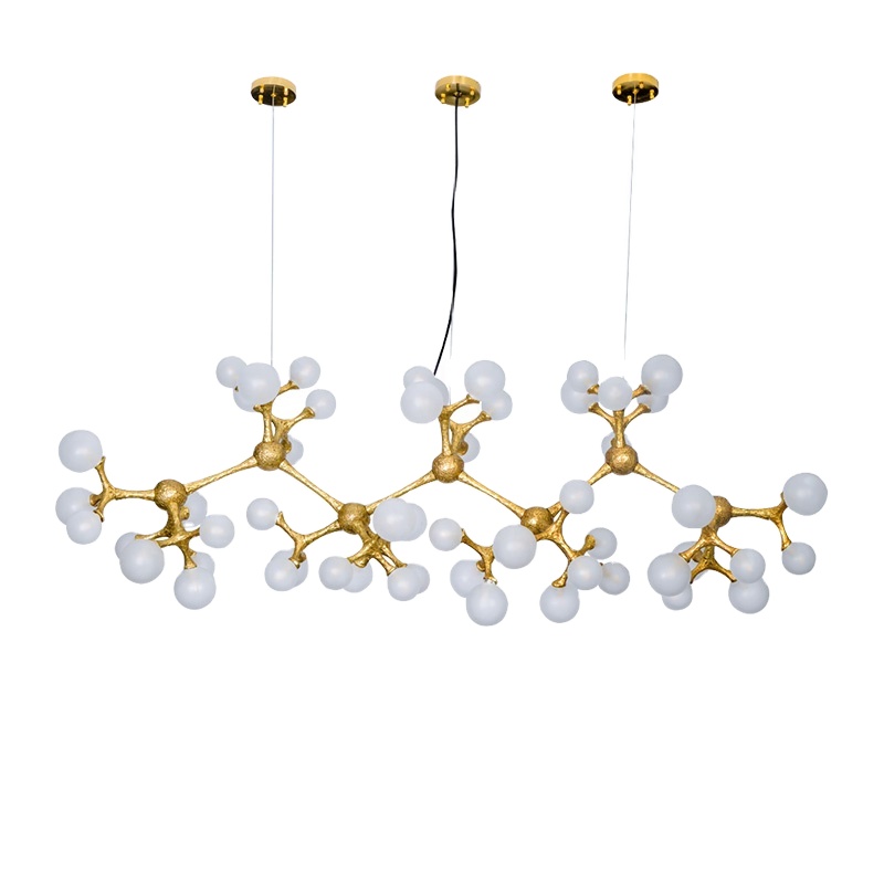 Contemporary chandelier globe big modern pendant lamps brass glass modern style popular light support OEM ODM Nordic lamp