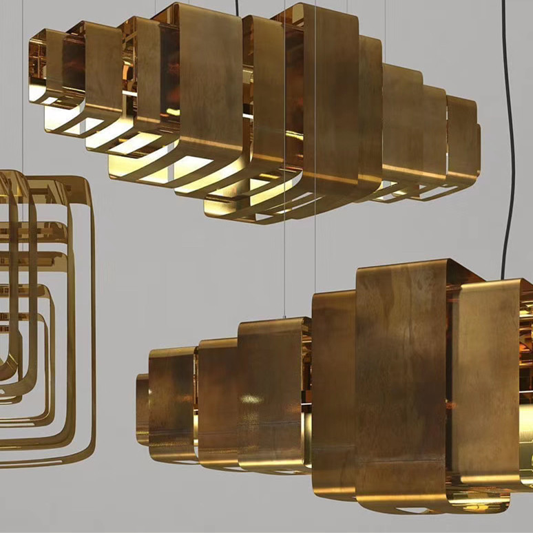 American style brass pendant lamps industrial customized lights wrought iron in bronze finished new idea led chandelier