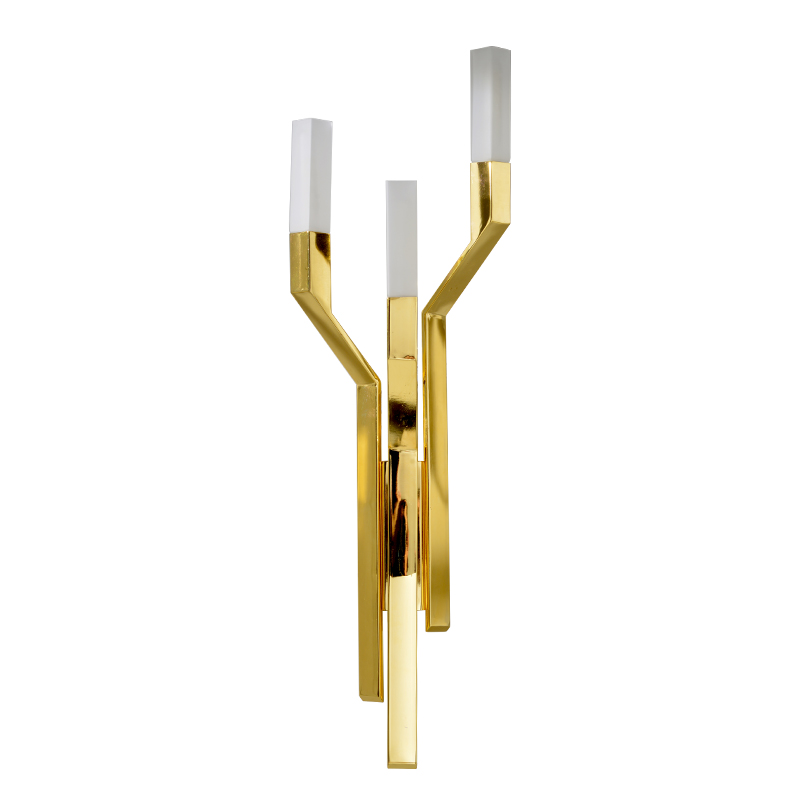 American Style Modern Led Wall Sconce Lamp made from Iron and Frosted Glass Wall Luminaire Quietly Elegant Light