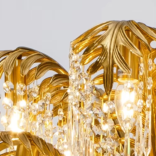 2022 Hot-Sell Product High Quality Crystal and Copper Luxury Tall Floor Lamps with Brass Postmodern Floor Standing Lights