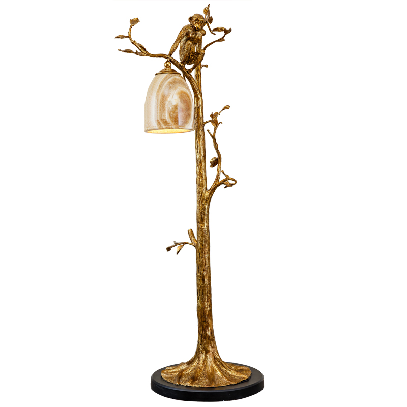 Monkey Antique  Tall Floor Standing Lamps