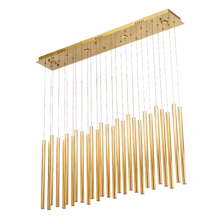 Contemporary Simple Aluminium Chandelier Living Room Pendant Lamps Newest Image Ceiling Hanging Light