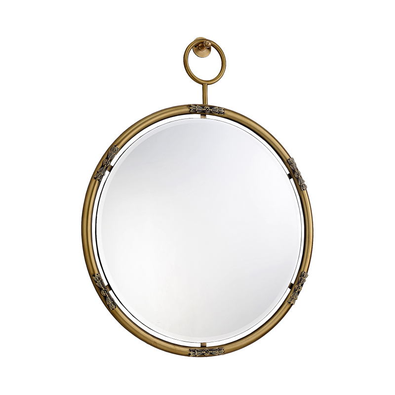Hotel Villa Club Interior Design Home Decor Bronze Frame Bath Room Decorative Wall Decor Mirror
