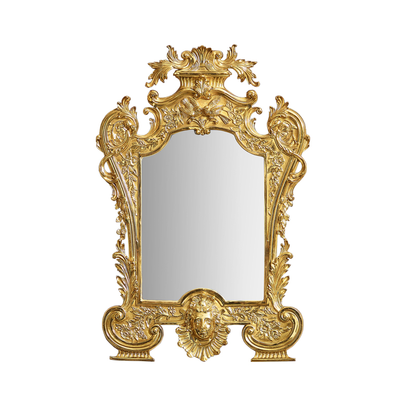 Home Decor Manufacture Supply Vintage Brass Wall Mirror Decorative Mirror